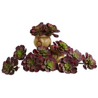 Nearly Natural 6-in Echeveria Succulent in Burgundy at Nordstrom