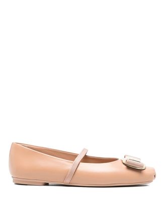 Ferragamo Vara Leather Ballets