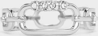 Charles & Keith Reagan Crystal Chain-Link Ring