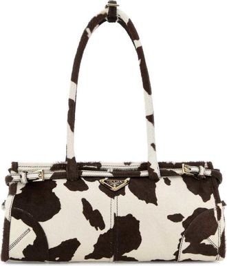 Prada Printed Calf Hair Bonnie Shoulder Bag