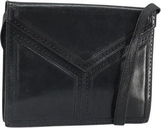 Saint Laurent Pre-owned Vintage Schoudertas - Dames - Vintage Schoudertas - Zwart - ONE Size - Leer - Vintage