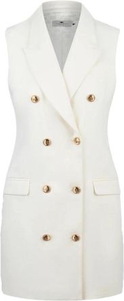 Elisabetta Franchi Elegante Damesjurken Collectie - Dames - Korte kleedjes - Wit - M - Kleedjes
