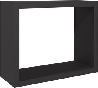 vidaXL Le&ntilde;ero De Acero Negro 100x40x80 Cm Vidaxl