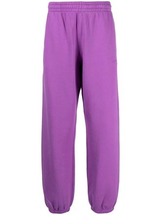 Off-white Diag-print slouchy track pants - Purple