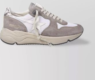 Golden Goose mesh suede rubber star python