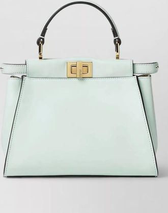 Fendi peekaboo mini leather shoulder bag