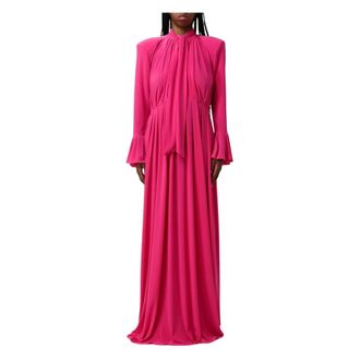 Twentyfourhaitch Kleedjes, Dames, Roze, S, Rosa Macao Maxi Jurk