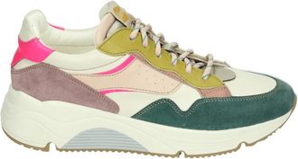 Ocra Sportieve Lage Damesschoenen Roze Multi - Dames - Sneakers - Veelkleurig - 37 EU - Leer - Schoenen