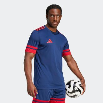 adidas Fussballtrikot ADIDAS PERFORMANCE SQUA25 JSY M, Herren, Gr. XXL, blau (team navy blau 2, team power rot 2), Obermaterial: 100% Polyester, Rundhals, Tr