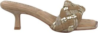 Alma En Pena Gevlochten sandaal - Dames - Muiltjes - Beige - 39 EU - Schoenen