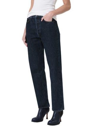 A Gold E 90s Pinch High Waist Straight Leg Jeans in Pendulum at Nordstrom Rack, Size 30