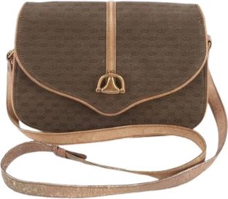 Gucci Pre-owned Cross Body Bags, female, Brown, Size: ONE SIZE Pre-owned Canvas Shoulder Bag