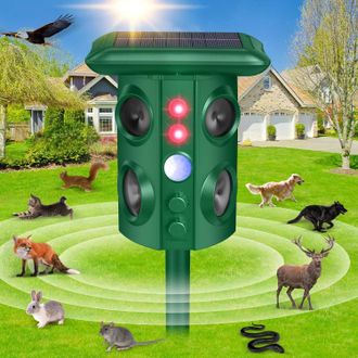 OEM Repelente Solar Para Animales De Exterior Con Sensor De Movimiento Y Vibraci&oacute;n, Resistente Al Agua, Luz Intermitente, Ultras&oacute;nico Para Serpientes, Top