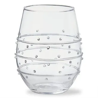 Tag Jensen Stemless Wine Glass Clear Borosilicate Glass 20 oz 3.7x3.7x4.72 in at Nordstrom