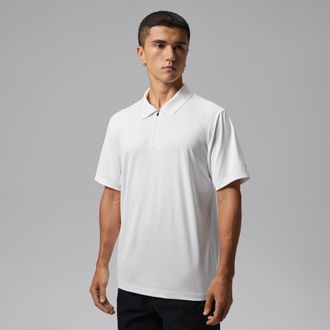 Nike Jordan Mens Jordan Sport Dri-FIT Golf Polo in White | IU1595-100