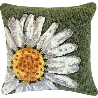 R16 Home Happy Daisy Fern Throw Pillow in Fern White at Nordstrom Rack, Size 16X16