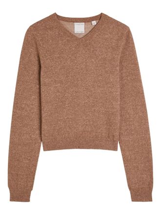 Calvin Klein Celia V-neck sweater - Brown