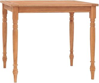 vidaXL Mesa Batavia De Madera Maciza De Teca 85x85x75 Cm Vidaxl
