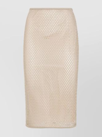 Prada mesh fitted skirt