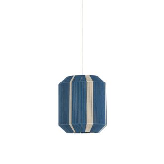 Light & Living Light&living - L&aacute;mpara Colgante - Kozana - Azul - Textil - E27