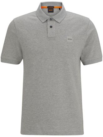 BOSS Polo con applicazione - Grigio