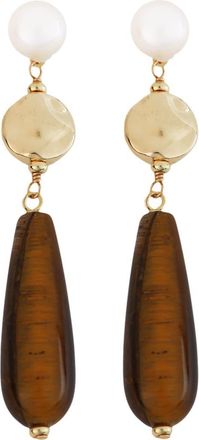 Panacea Linear Teardrop Earrings in Brown at Nordstrom Rack