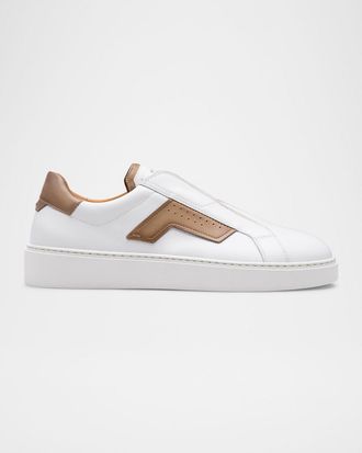Magnanni Men & apos;s Phoenix Leather Slip-On Sneakers