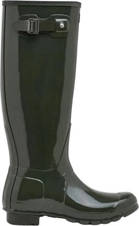 Hunter Original Tall Gloss Boot - Dames - Regenlaarzen - Groen - 36 EU - Schoenen