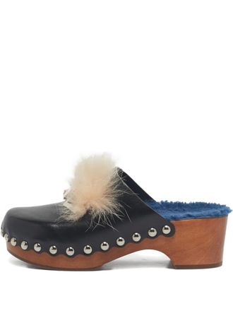 Fendi Moonster clogs - Black