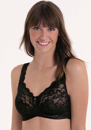 Rosa Faia B&uuml;gelloser BH ROSA FAIA Bobette, Damen, Gr. 100, Cup F, schwarz, Obermaterial: 92% Polyamid, 8% sonstige Fasern, unifarben, BHs B&uuml;gelloser BH, ohne B&uuml;