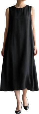 Roksanda Ilincic Silk Sheath Midi Dress In Black