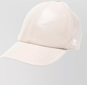 Courr&egrave;ges vinyl cap reedition curved brim panelled