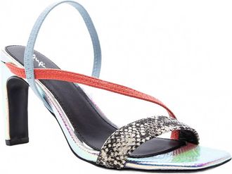 Qupid Womens Kaylee Open Toe Sandal In Multi