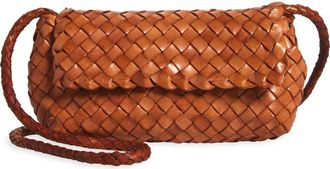 Loeffler Randall Vinnie Woven Leather Crossbody Bag in Timber at Nordstrom, Size One Size Oz
