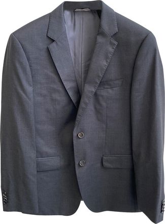 HUGO BOSS Pre-owned Mens The Rider Suit Set in Black Wool Cotton - Size 2XL