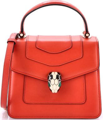 Bulgari Serpenti Forever Top Handle Bag Leather Small