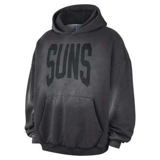 Nike Mens Phoenix Suns Standard Issue Therma-FIT Fleece Basketball Pullover Hoodie in Grey | II6060-099