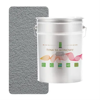 OEM Intonaco Siliconico 7045 Facciata Esterna Grigio 1,5 Mm Premium 15 Kg