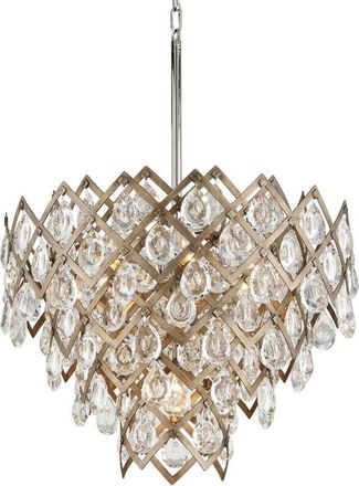 Hudson Valley Lighting Tiara L&aacute;mpara Colgante 7 Luces Vienna Bronce, Cristal