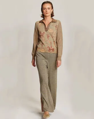 Me369 Michelle Knit Pants In Rodeo