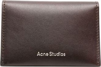 Acne Studios folded leather wallet - unisex - Calf Leather/Calf Leather - One Size - Brown