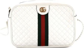 Gucci Trapuntata Camera Bag Quilted Leather Small crossbody bag - Beige