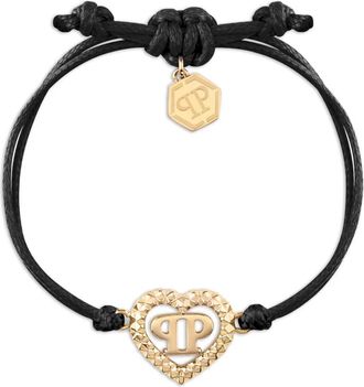 Philipp Plein Bracciale con cuori - Oro