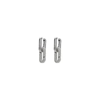 Marc Jacobs Pop J Pav&eacute; Oorhangers - Dames - Oorbellen - Grijs - ONE Size - Accessoires