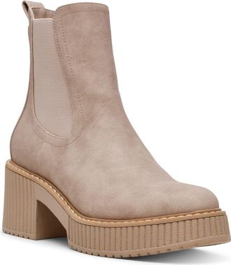 Dolce Vita Darcel Platform Chelsea Boot in Stone at Nordstrom Rack, Size 8.5