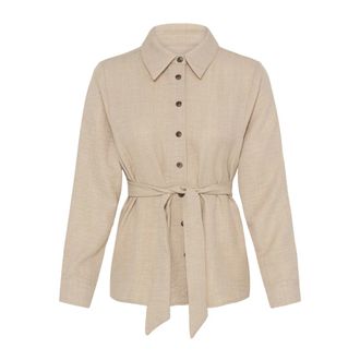 Ichi Blusas y Camisas - Blouses & Shirts - Mujer - Beige - XS
