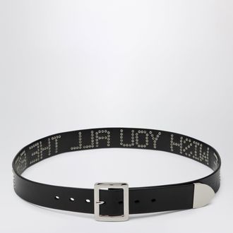 Dagger Black leather We Wish You All The Best belt