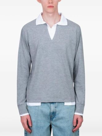 Gimaguas Polo Luis con scollo a V - Grigio