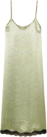 Twinset Maxi Kleedjes - Dames - Casual kleedjes - Groen - XL - Kleedjes