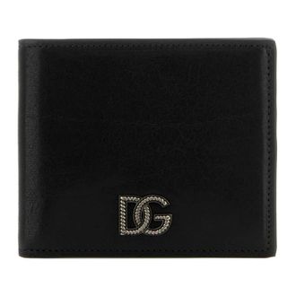 Dolce & Gabbana Tempesta Calfskin Wallet - male - Dolce & Gabbana - Wallets & Cardholders - Black - ONE SIZE - Accessories